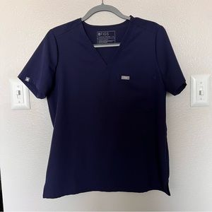Figs Navy Catarina One-Pocket Scrub Top
